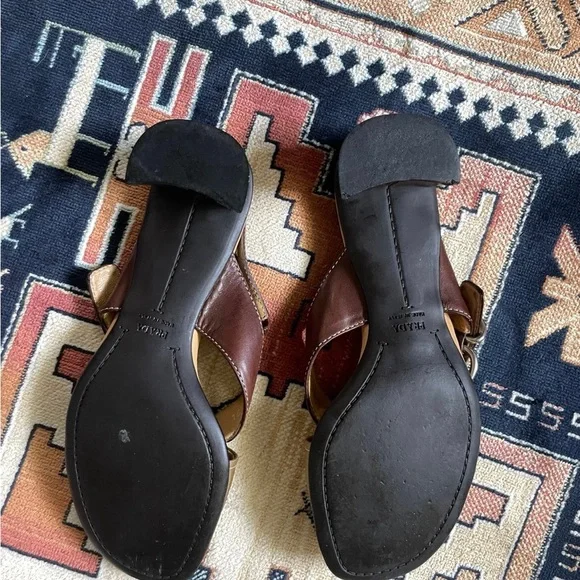 Brown Leather Sandals - Picture 5 of 9